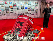am 14.06.2024 er&ouml;ffnet House of Banksy "unauthorised Exhibition" am Kalrsplatz 21-24 im ehemaligen Galeria Kaufhof an Stachus (&copy;Foto: Martin Schmitz)